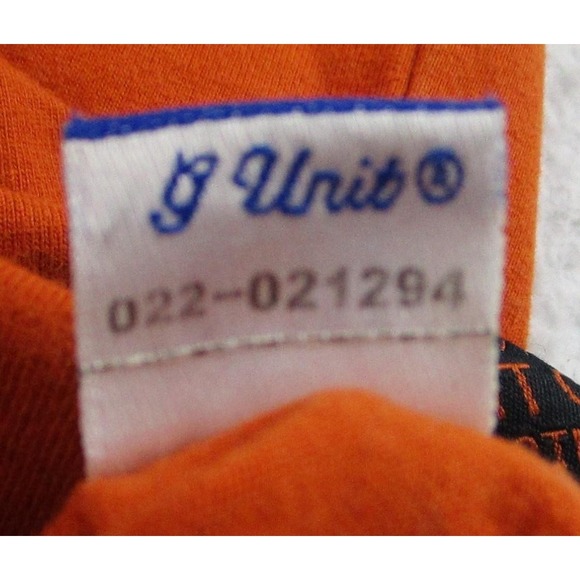 VTG G Unit Shirt Mens 2XL Orange New York Heavyweight Graphic Tee‎ Hip Hop 2000s - Picture 7 of 12
